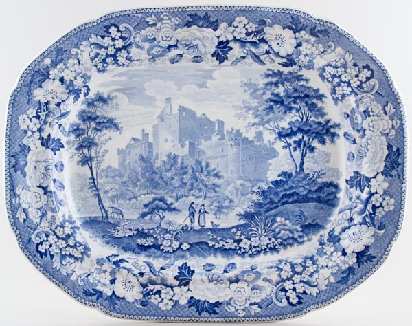 Meat Dish or Platter Craigmillar Castle c1825